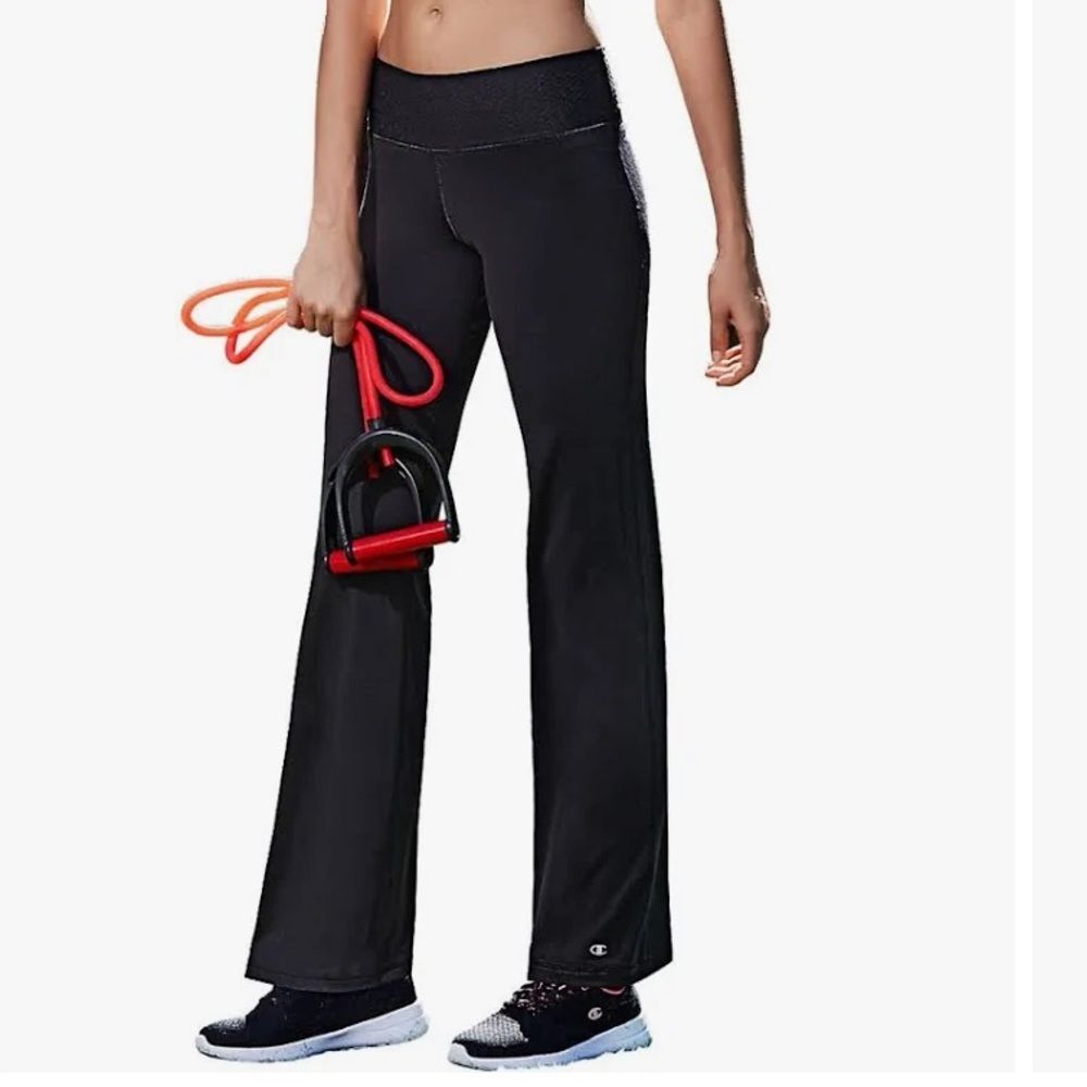 Champion Black Absolute Semi-Fit Smooth Tec Band Workout Pants Size XL